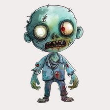 Halloween Zombie Clipart