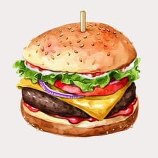 Delicious Burger Clipart