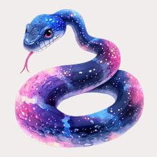 vibrant snake clipart