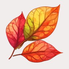 cartoon fall leaves clipart