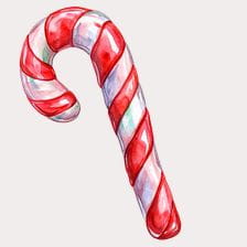 christmas candy cane clipart