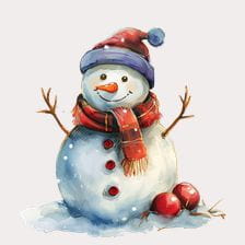 adorable snowman clipart