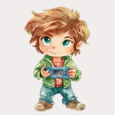 gamer boy clipart