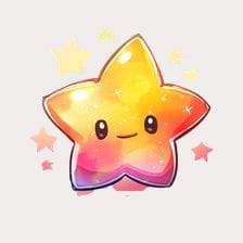 Cute Cartoon Shiny Star Clipart