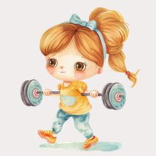 cute exercise clipart
