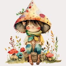 cute gnome clipart
