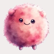 pink pom pom clipart
