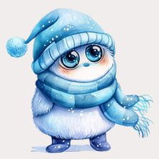 Cute Winter Yeti Clipart