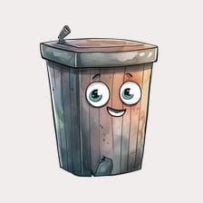 Happy Wooden Cup Clipart