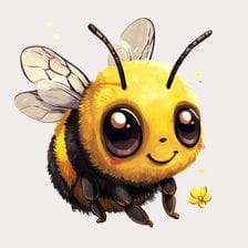 cartoon bumble bee clipart