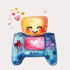 colorful Kawaii Game Controller clipart