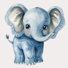 cute elephant clipart