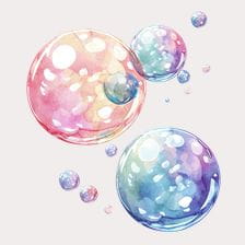 Watercolor Bubble Clipart