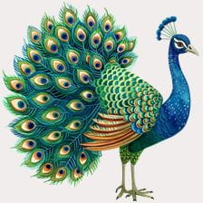 peacock clipart