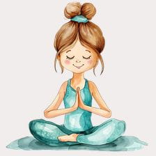 cute yoga clipart