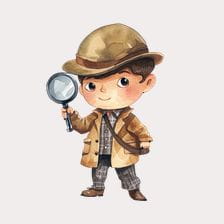 Kids Detective Clipart