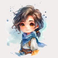 Cute Anime Girl Clipart