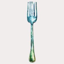 blue fork clipart