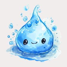 watercolor water drop clipart