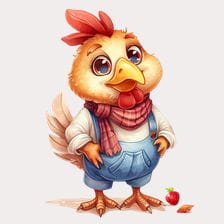 cartoon chicken clipart