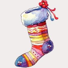 cute stocking clipart
