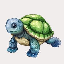 cartoon turtle clipart