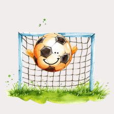 Cute Soccer Ball Clipart