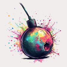Colorful Bomb Clipart