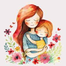 watercolor mother