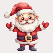 illustration of santa claus clipart