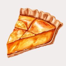 yummy pumpkin pie clipart