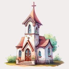 cute church clipart