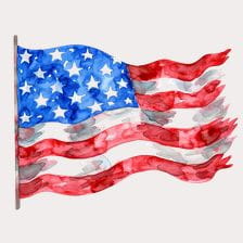 Huge American Flag Clipart
