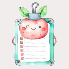 cute checklist clipart