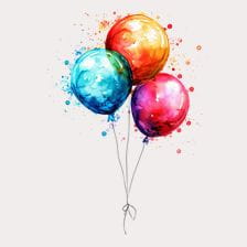 Party Balloons Clipart