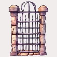 jail gate clipart