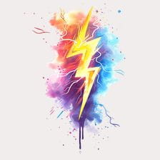 watercolor lightning bolt clipart