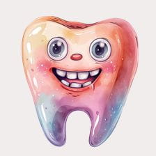 funny tooth clipart