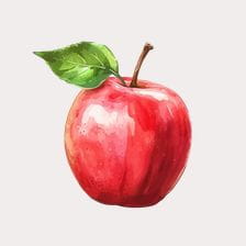 cute apple clipart