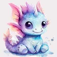 colorful dragon clipart