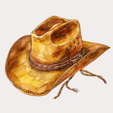 cowboy hat clipart