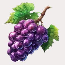 Juicy Red Grape Clipart