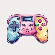 kawaii game controller clipart