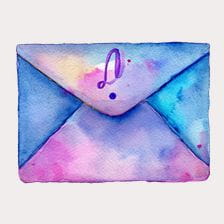 artistic envelope clipart