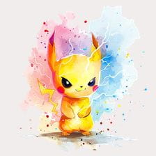 angry pikachu clipart