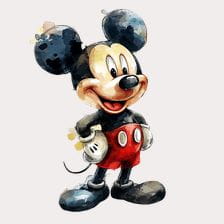 Mickey Mouse Watercolor