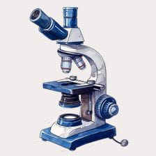 Vintage Microscope Clipart