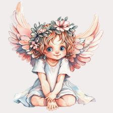 watercolor angel clipart