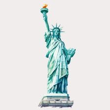 statue of liberty clipart