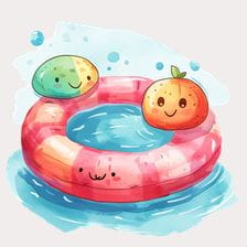cute pool clipart